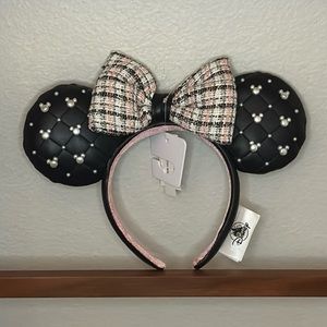 Leather studded Disney ear headband